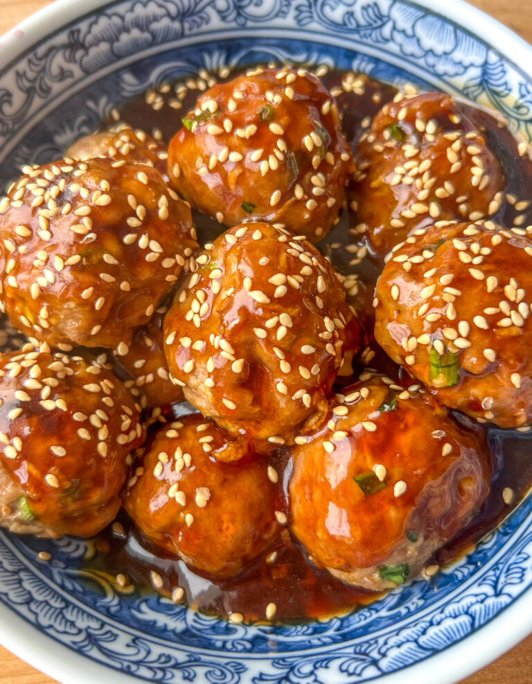 General Tso’s Turkey Meatballs