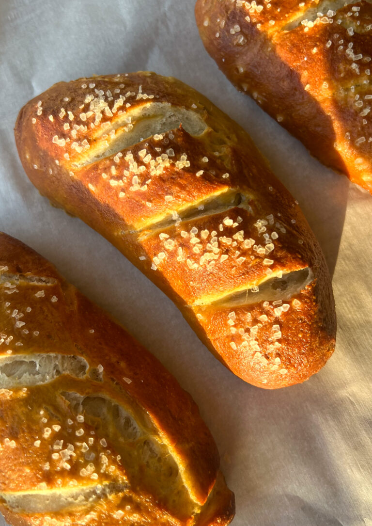 Homemade Pretzel Buns