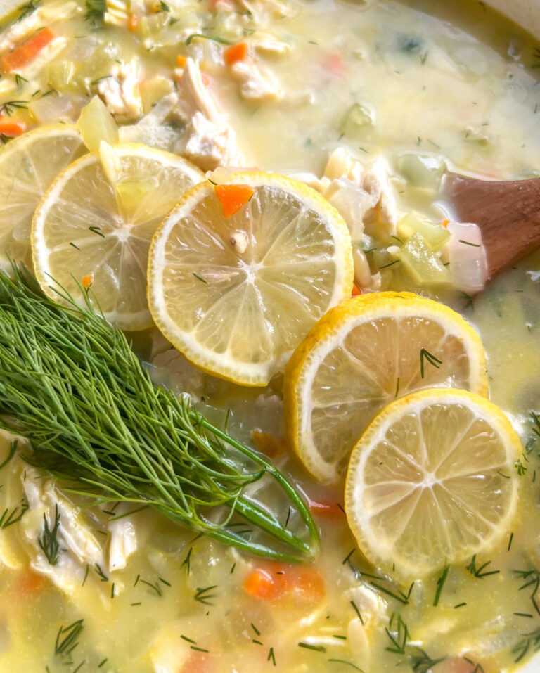 One Pot Lemon Chicken Soup (Flu Season Soup)