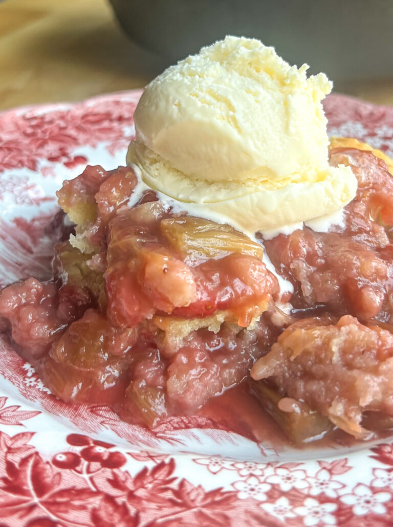 Strawberry Rhubarb Cobbler