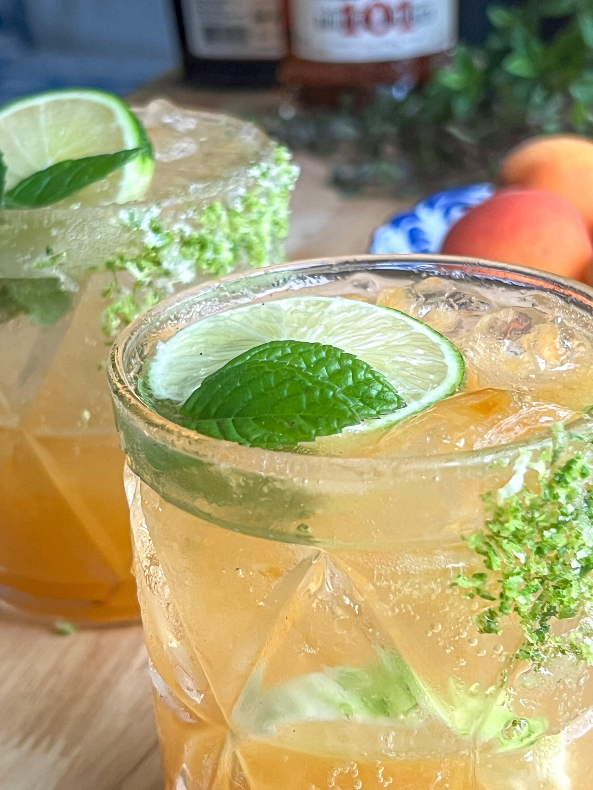 Apricot Bourbon Smash – She Likes Milk
