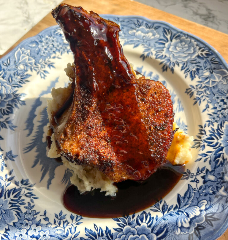 Root Beer Glazed Pork Chops