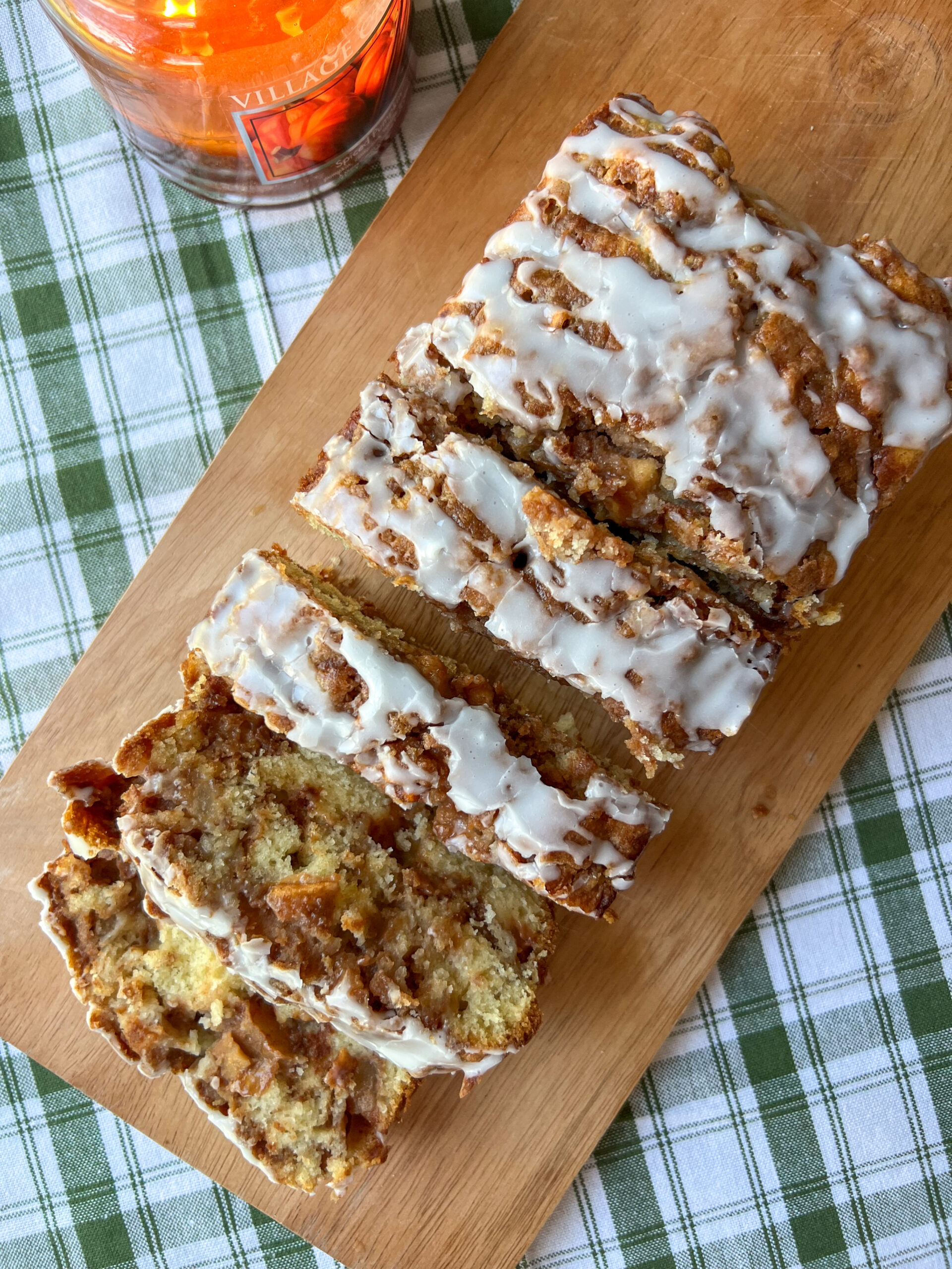 Apple Fritter Loaf Cake