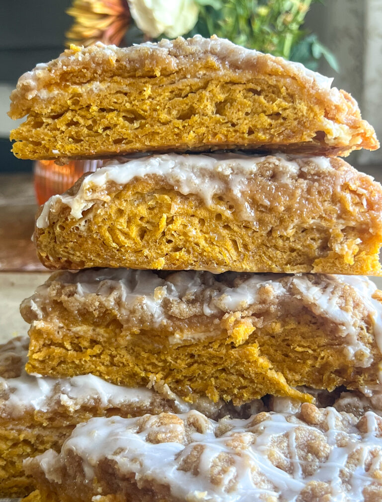 pumpkin coffee cake cream cheese scones