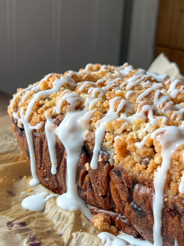 Blueberry Coffee Cake Banana Bread