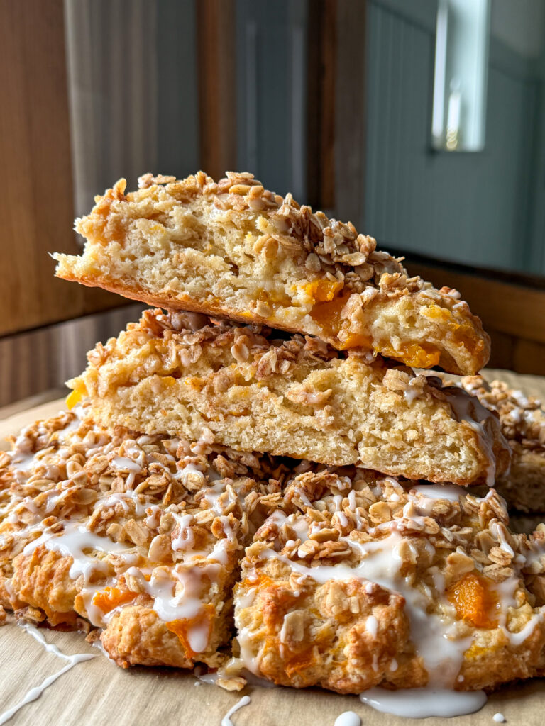 Peach Crisp Scones