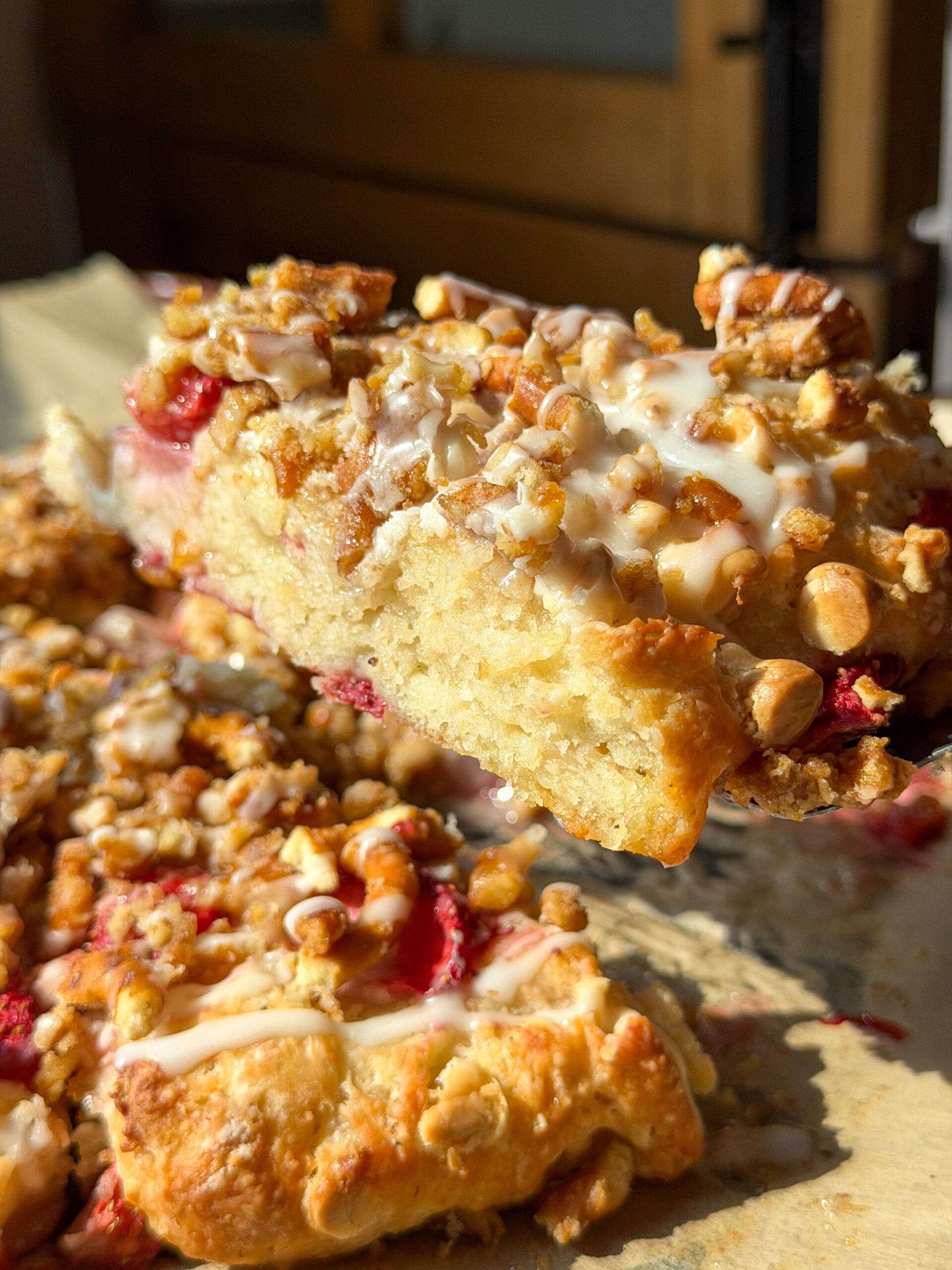 Strawberry Pretzel Crunch Scone