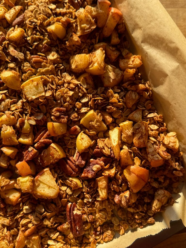 Homemade Brown Butter Apple Pie Granola