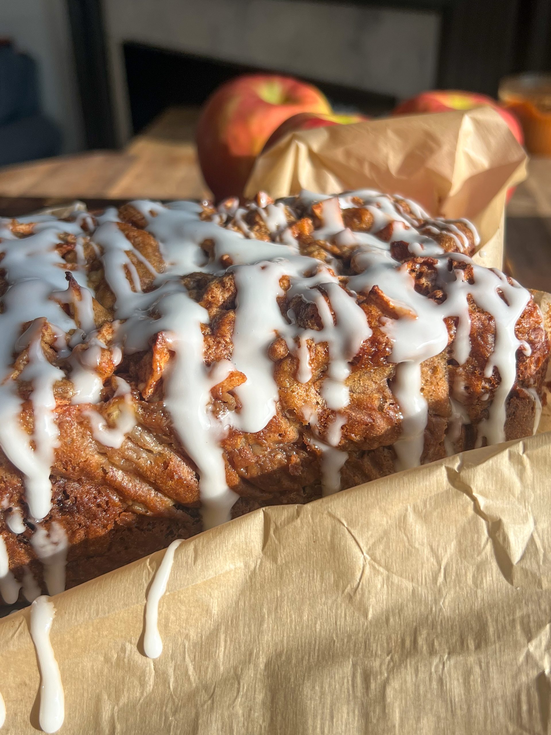 Apple Fritter Banana Bread